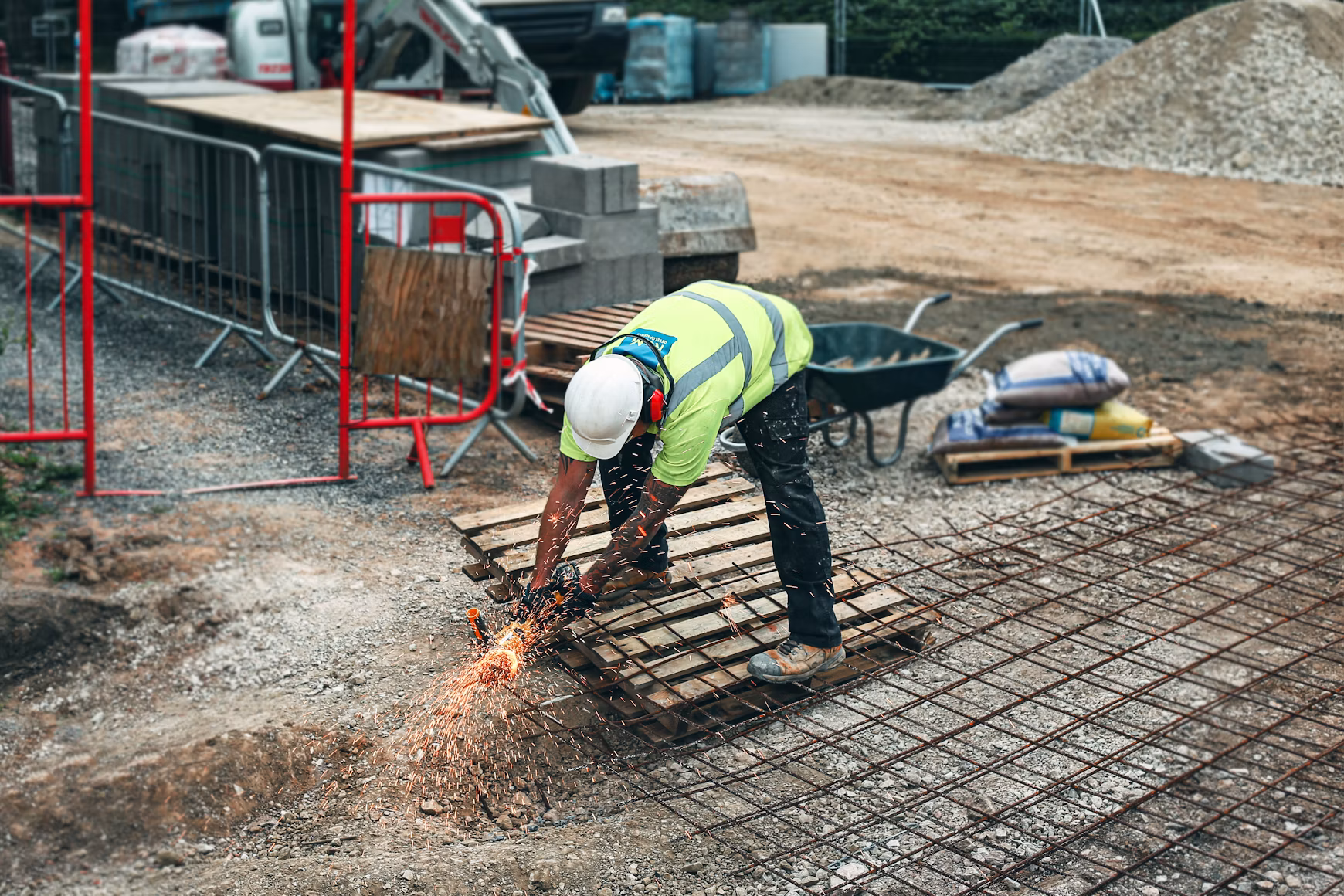 Stonebridge builders preparing a residential construction site